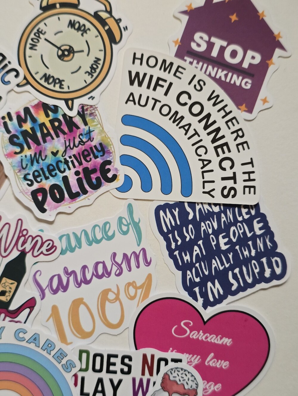Assorted Sarcasm Sticker Pack - Picture 3 of 10
